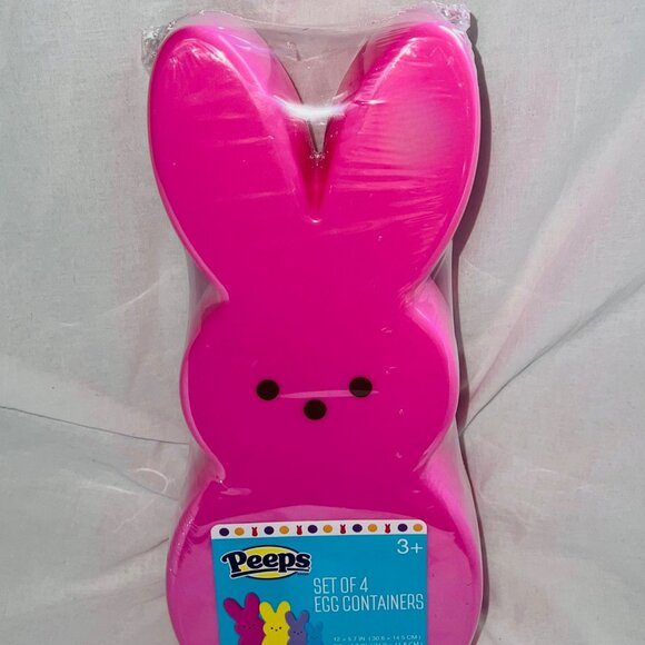 PEEPS Easter Bunny Shaped Egg Containers 2 Sets Of 4 (Various Sizes & Colors) - Picture 2 of 7